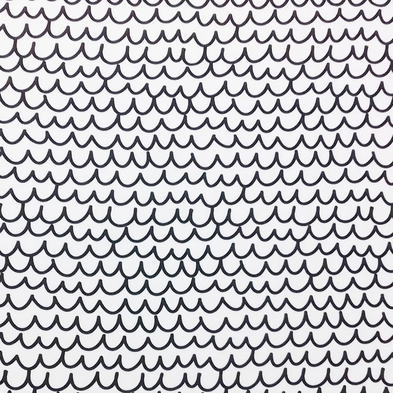 French terry Monochromes Scales
